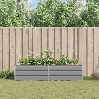 Jardinera Gris Claro 195 X 100 X 45 Cm Acero Galvanizado_3