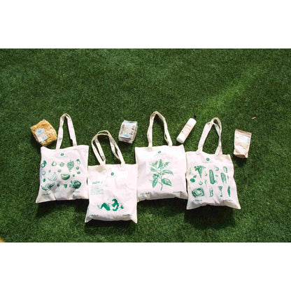 Bolsa de pano com estampado de frutas