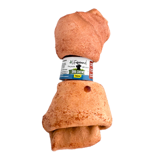 Lifebound - Hueso Masticable Natural Para Perros De Cuero De Ternera En Forma De Hueso Sabor Cordero - 10 Piezas L_0