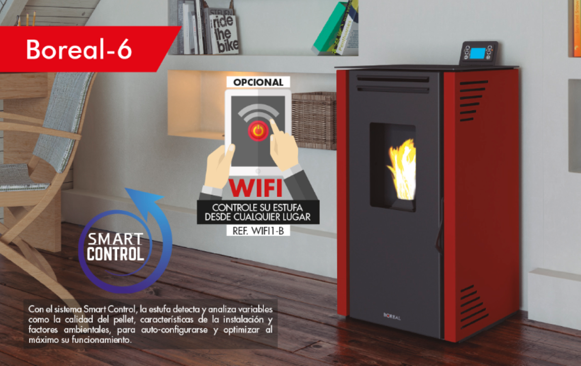 Bricosol Estufa De Pellet Boreal 6 Kw Marfil_1