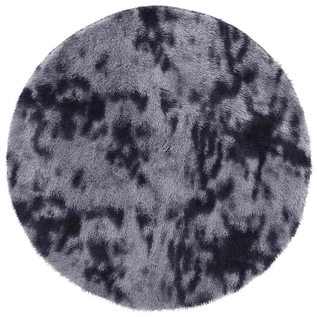 Vidaxl Alfombra De Pelo Largo Navarra Gris Oscuro 200x200 Cm Poliéster_0