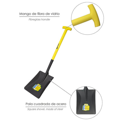 Pala Mango Fibra Vidrio Cuadrada Mango Muleta Nº 3_2