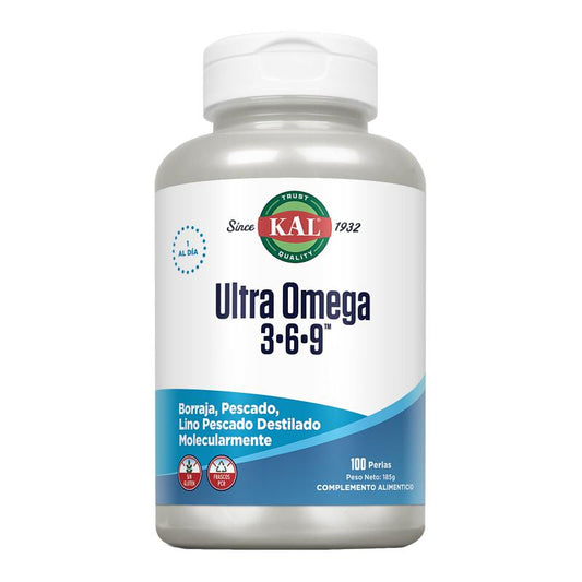 Ultra Ómega 3 6 9 Kal 100 Pérolas