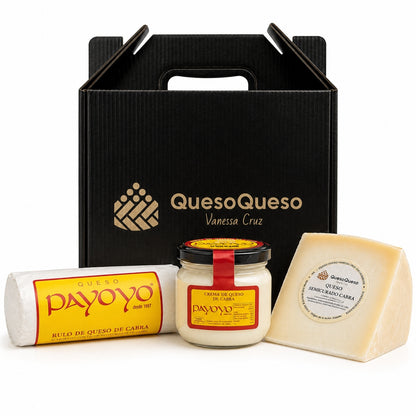 Cesta Queso Gourmet Regalo De Queso Payoyo | Queso Semicurado, Queso Crema De Cabra Y Rulo De Queso De Cabra_0