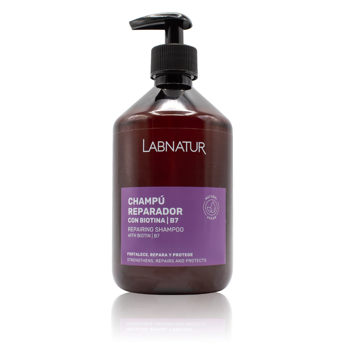 Champú Biotina Labnatur | Fortalecimiento Y Volumen Capilar | Cabello Débil Y Fino | Vitalidad Y Densidad |500 Ml_0