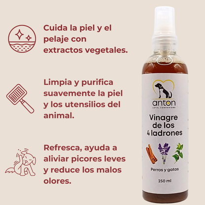 Vinagre de los 4 Ladrones para Perros y Gatos – 250ml_3