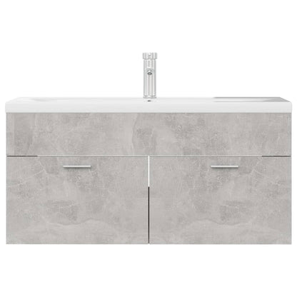 Mueble Con Lavabo Madera De Ingeniería Gris Hormigón_2