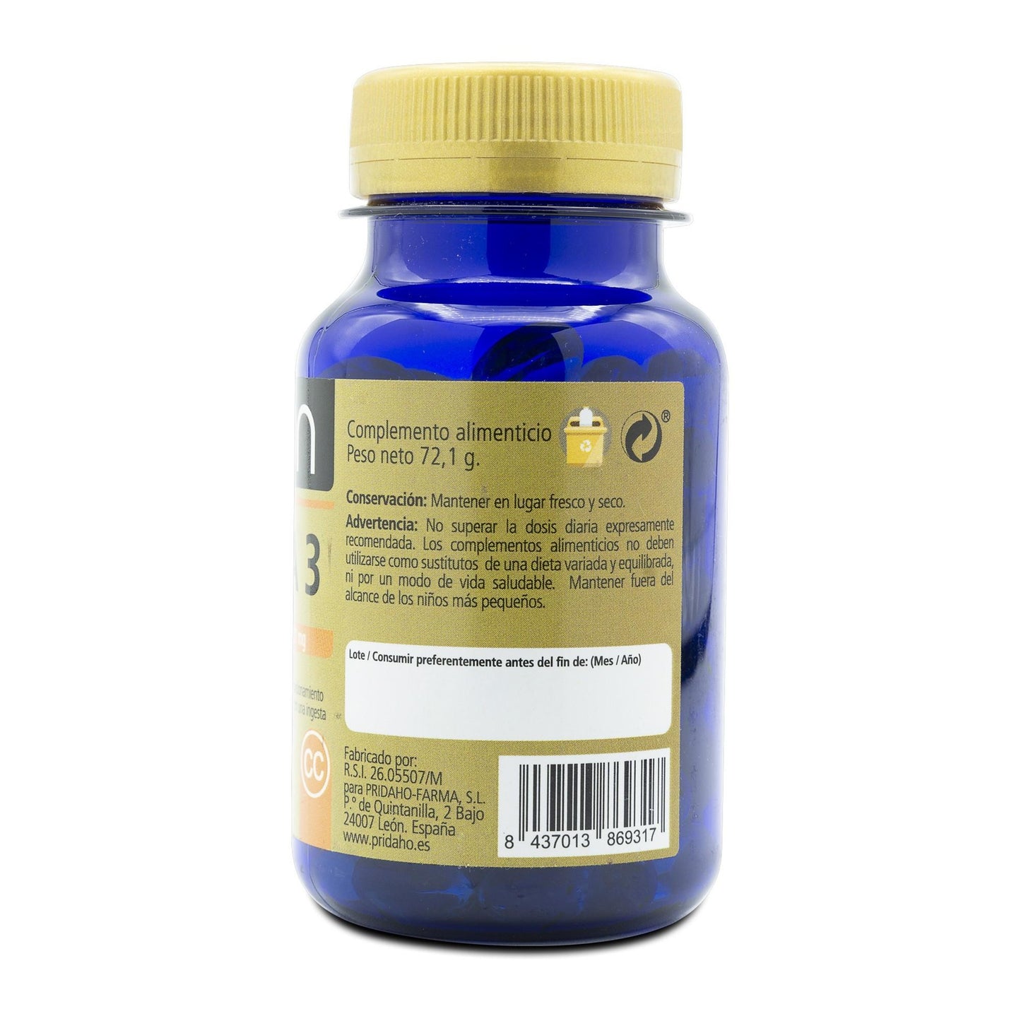 SANON Ómega 3 100 cápsulas moles de 721 mg