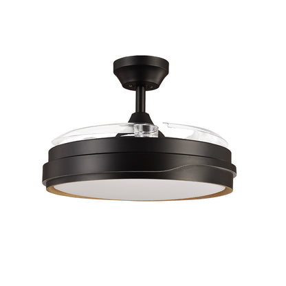 Ventilador Dc Tempano Negro/madera 72w 3aspas 107d 7200lm 6vel 3000k,4500k,6000k Remoto+temporizador+memoria_1