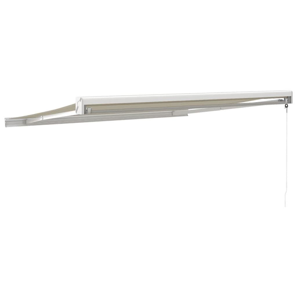 Vidaxl Toldo Retráctil Aluminio Y Tela Color Crema 3x2,5 M_4