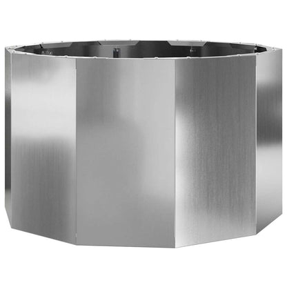 Jardinera Plateado 60 X 60 X 35 Cm Acero Galvanizado_0