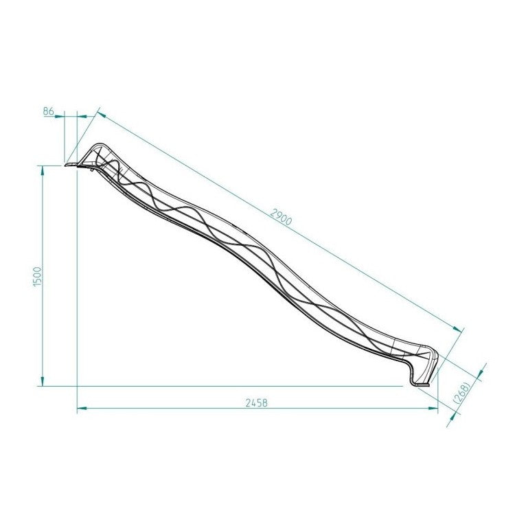 Rampa De Tobogan Masgames Xl (altura 150 Cm) Verde Lima._5