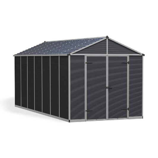 Telheiro de jardim Rubicon 237x528 cm Canopia cinzento escuro