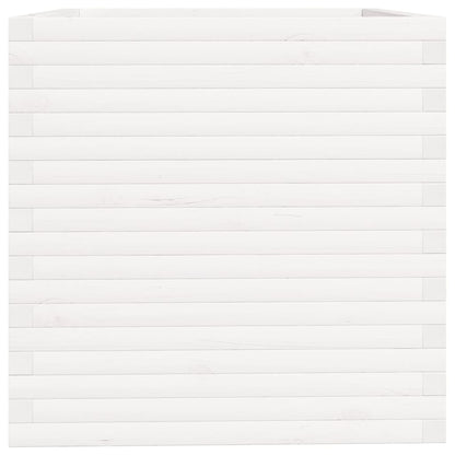Jardinera Madera Maciza De Pino Blanco 70x70x72,5 Cm_5