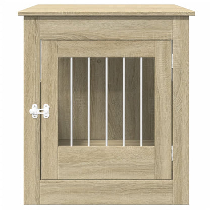Vidaxl Jaula Para Perros Madera Ingeniería Roble Sonoma 64,5x80x71 Cm_3