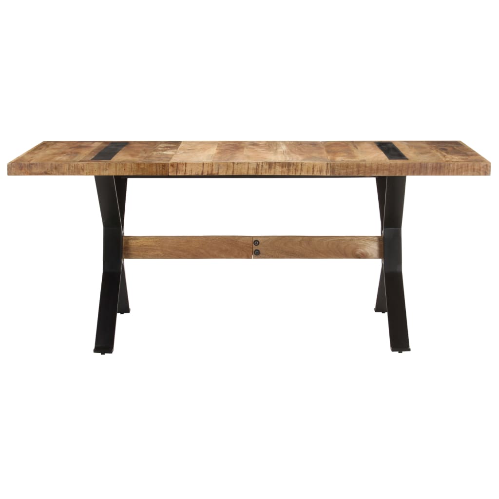 Mesa De Comedor Madera De Mango Rugosa 180x90x76 Cm_0