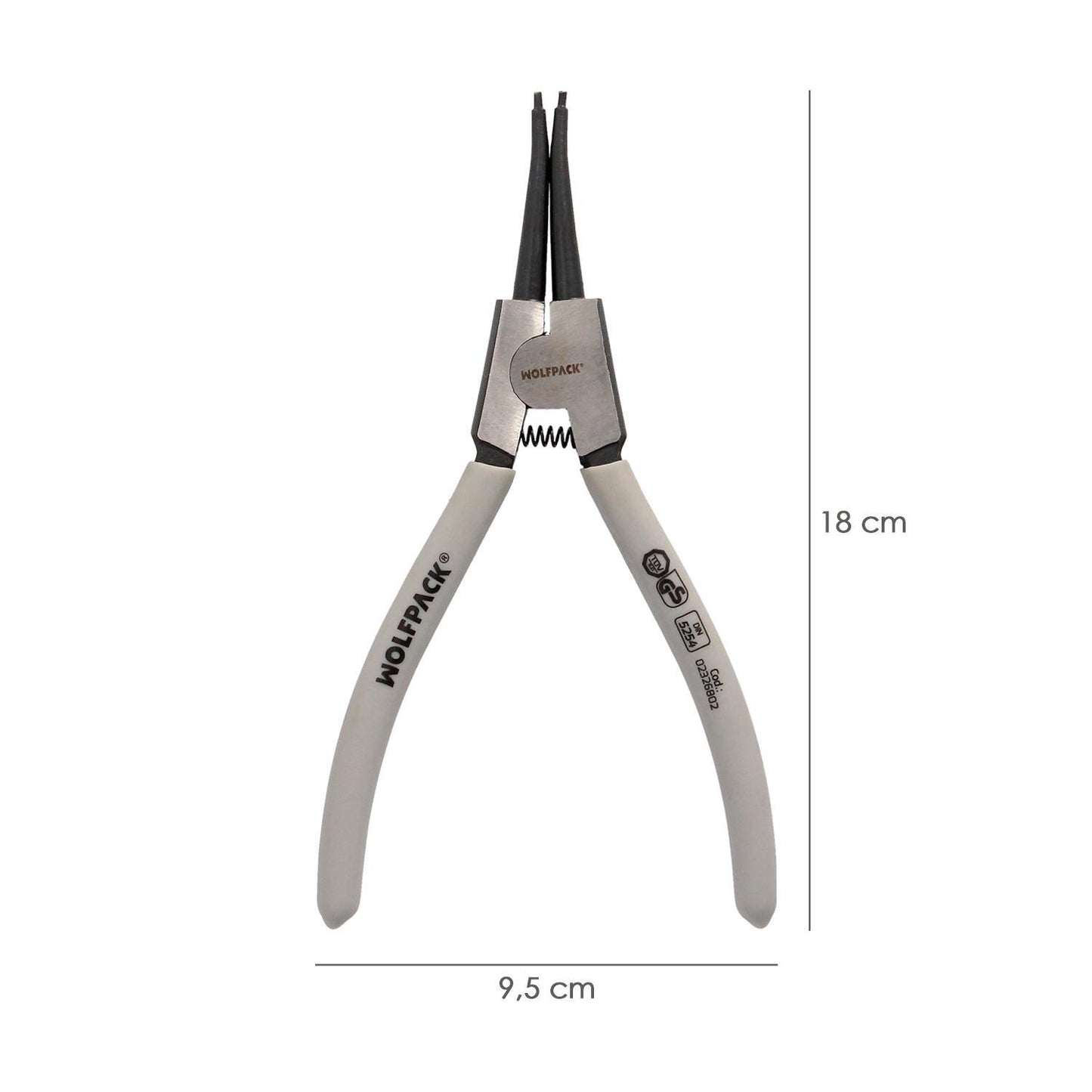 Alicates Arandelas Exteriores Recto 175mm. Acero Din 5254. Anillos De Presion, Anillos De Retención, Arandelas Circlips