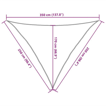 Vidaxl Toldo De Vela Verde Claro Hdpe 160 G/m² 2,5x2,5x3,5 M_2