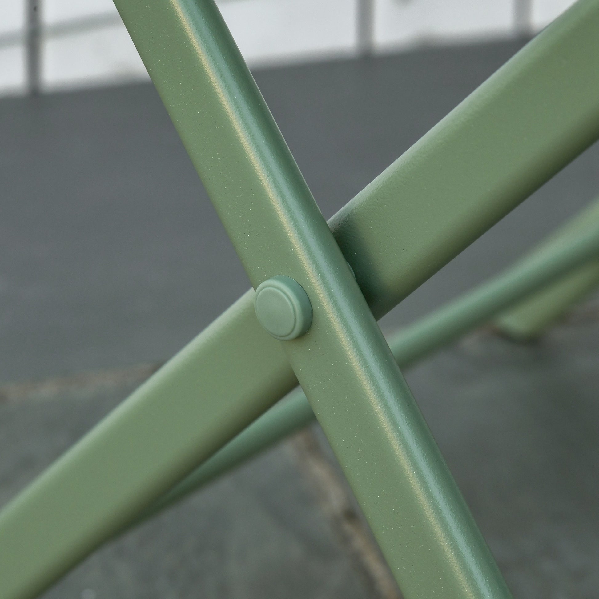 Outsunny Conjunto De Muebles De Jardín Plegable Con Marco De Acero Verde Oscuro_4