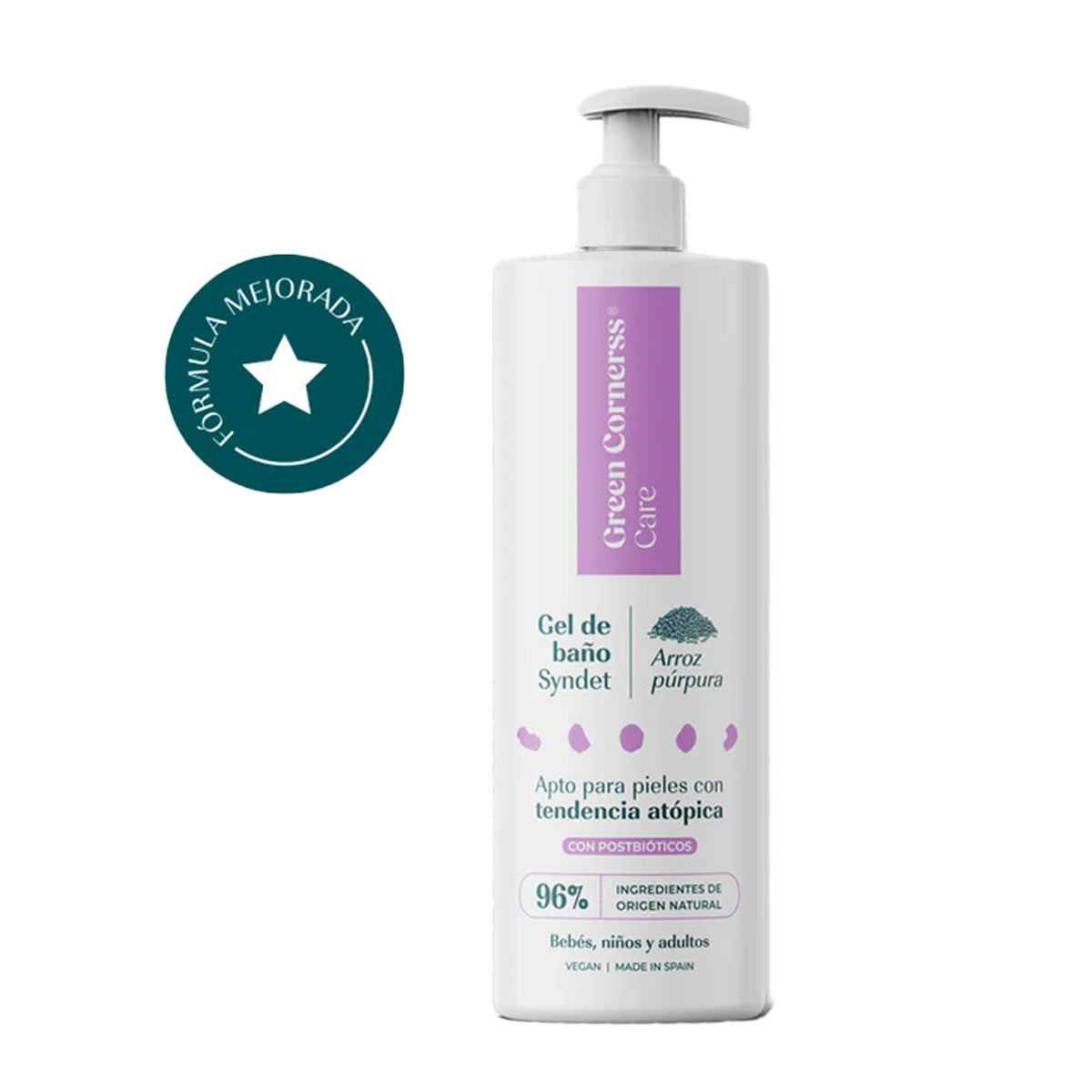 Gel de Banho de Arroz Roxo Green Corners Care 400 ml