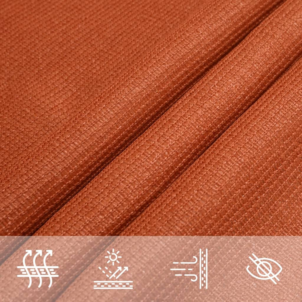 Vidaxl Toldo De Vela Hdpe Naranja 160 G/m² 3x3 M_4
