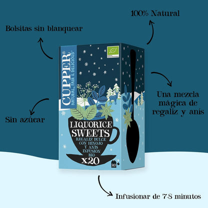 Infusão de alcaçuz de inverno Bio Cupper 20 saquetas