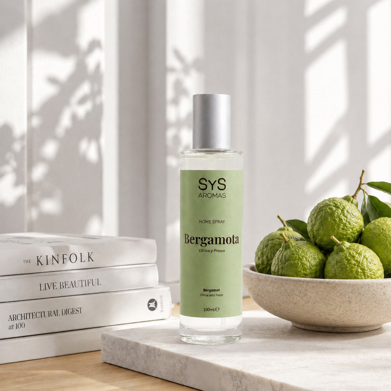Ambientador Pulverizador Bergamota Origins SYS Aromas 100 ml | Aroma Cítrico y Floral | Equilibrante_3