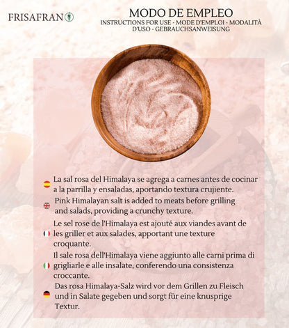 Sal Rosa Del Himalaya Fina - Calidad Y Sabor | Frisafran 100 G_3