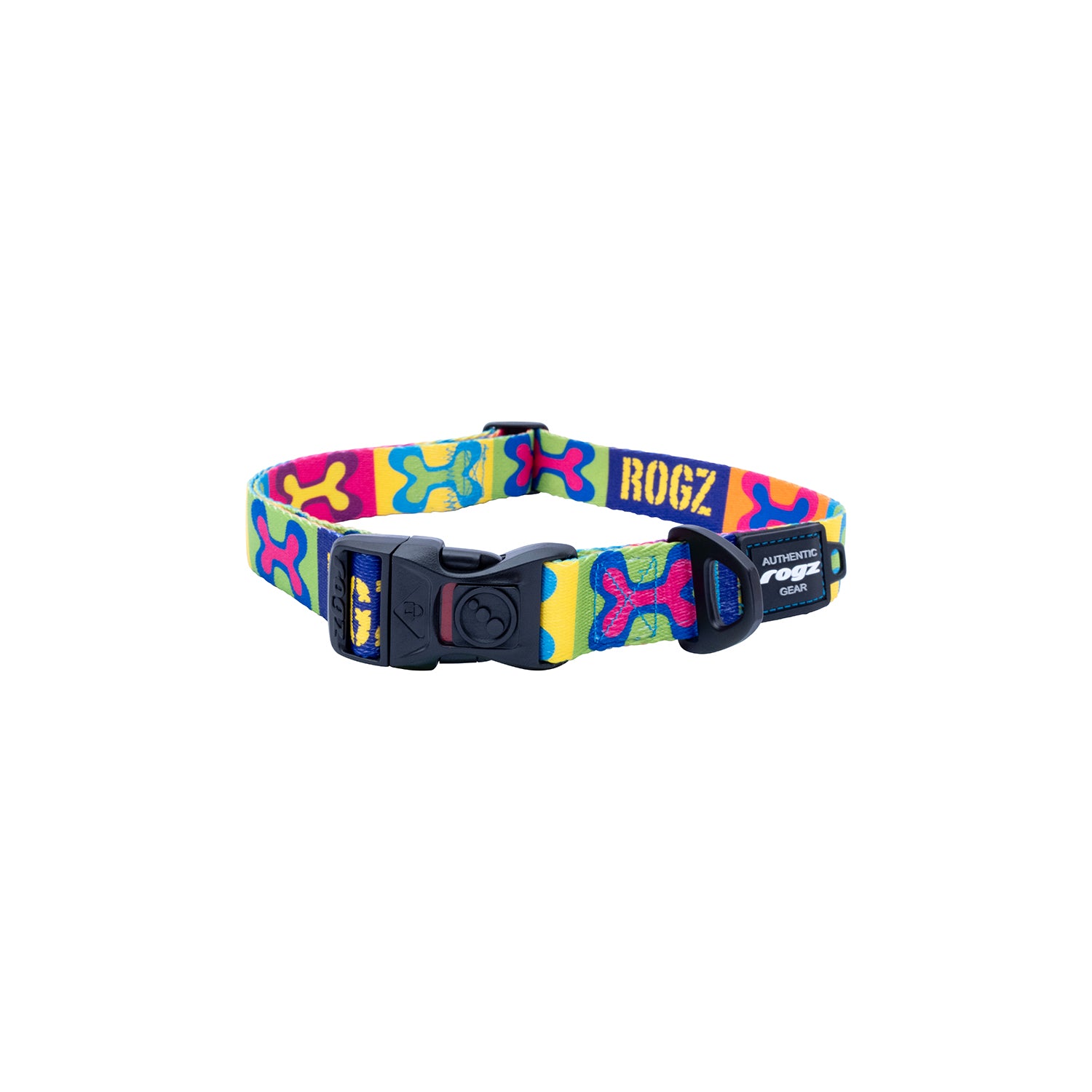 Collar Para Perro, Modelo Fusion De Rogz, Estampado Pop Art. Talla S (8-14kg)_3