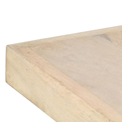 Mesa De Comedor Madera Maciza De Mango Blanqueada 180x90x76 Cm_1