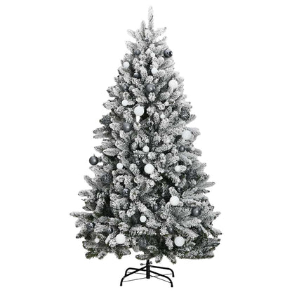 Vidaxl Árbol De Navidad Artificial Con Bisagras 300 Led Y Bolas 300 Cm_3