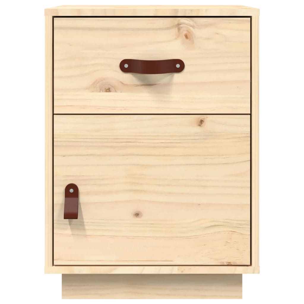 Mesitas De Noche 2 Uds Madera Maciza De Pino 40x34x55 Cm_4
