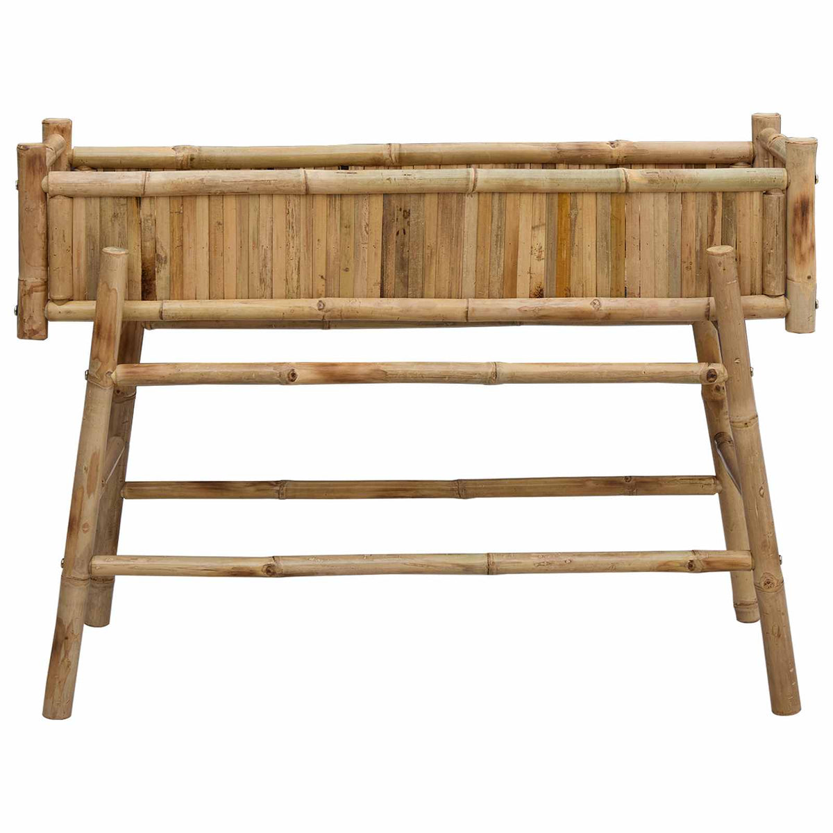 Jardín Macetero Con Soporte Natural 100 X 38 X 74 Cm Bambú_3