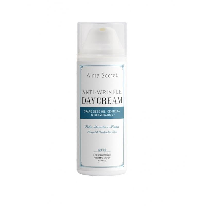 Alma Secret Creme de Dia Anti-Rugas com Uva, Centelha e Resveratrol FPS 20 50 ml