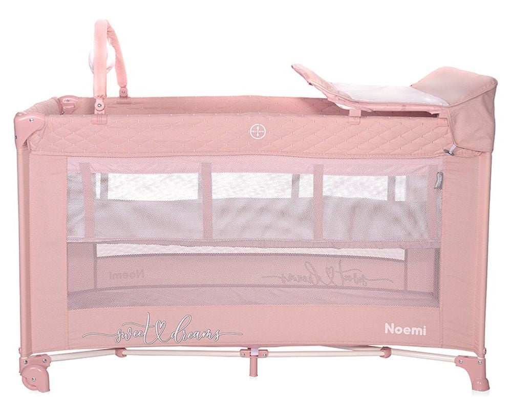 Cuna De Viaje Noemi Plus (2 Niveles) Mellow Rose_1