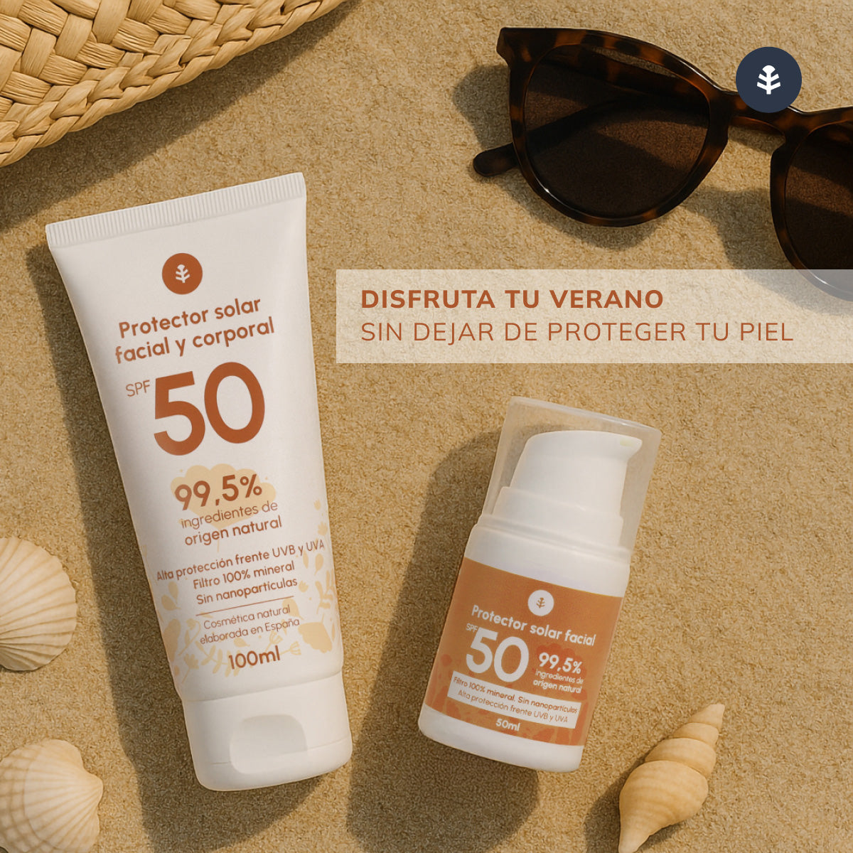 Creme Protetor Solar 100% Mineral FPS50 Planeta Huerto 100 ml