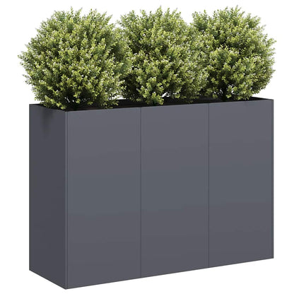Jardinera De Acero Laminado En Frío Antracita 120x40x80 Cm_1