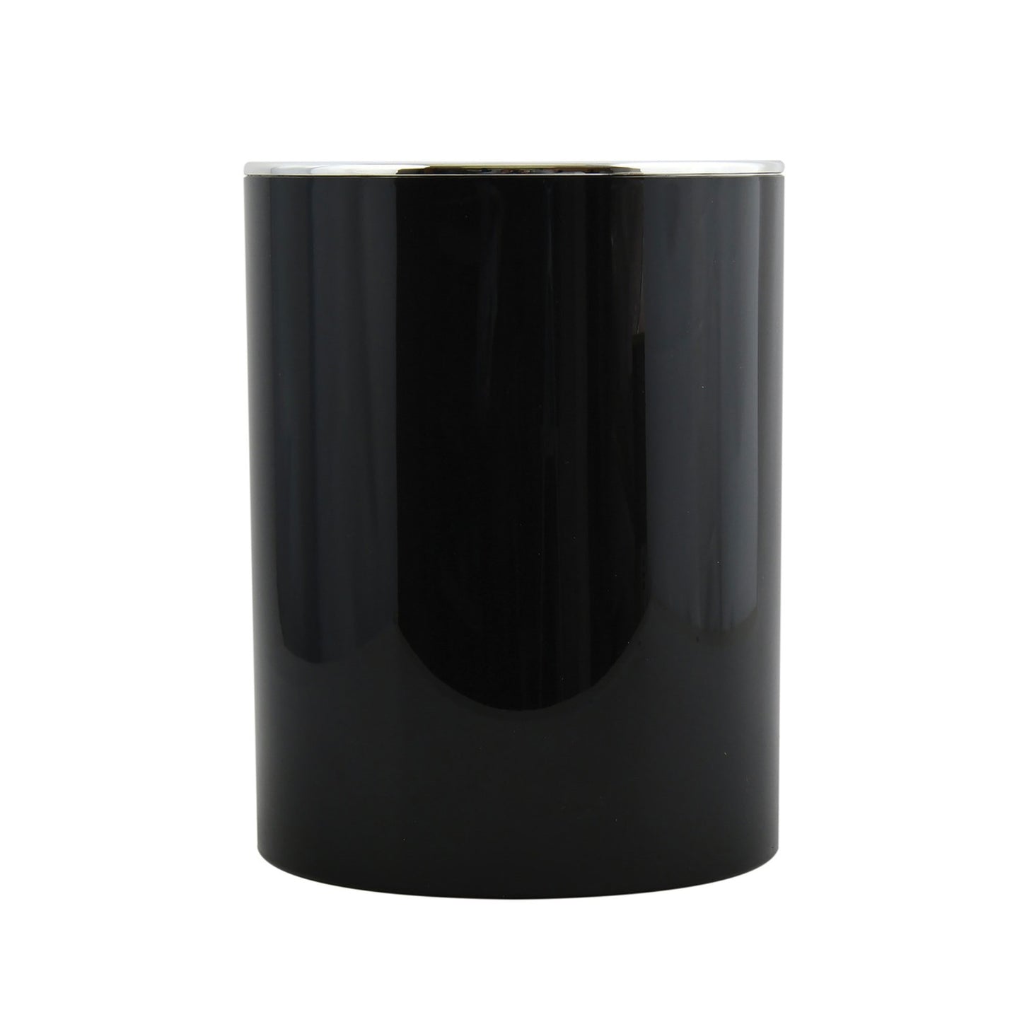 Cubo De Basura 6 Litros Para Baño Msv De Plastico En Color Negro 18 X 24,2 Cm_0