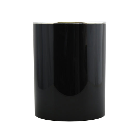 Cubo De Basura 6 Litros Para Baño Msv De Plastico En Color Negro 18 X 24,2 Cm_0