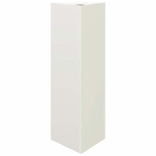 Jardinera Triangular Acero Blanco 30x26x75 Cm_0