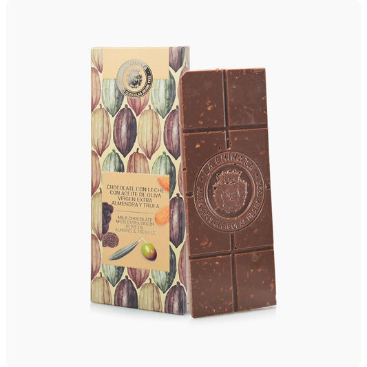 Chocolate de Leite com Amêndoas e Trufas* La Chinata 100 gr