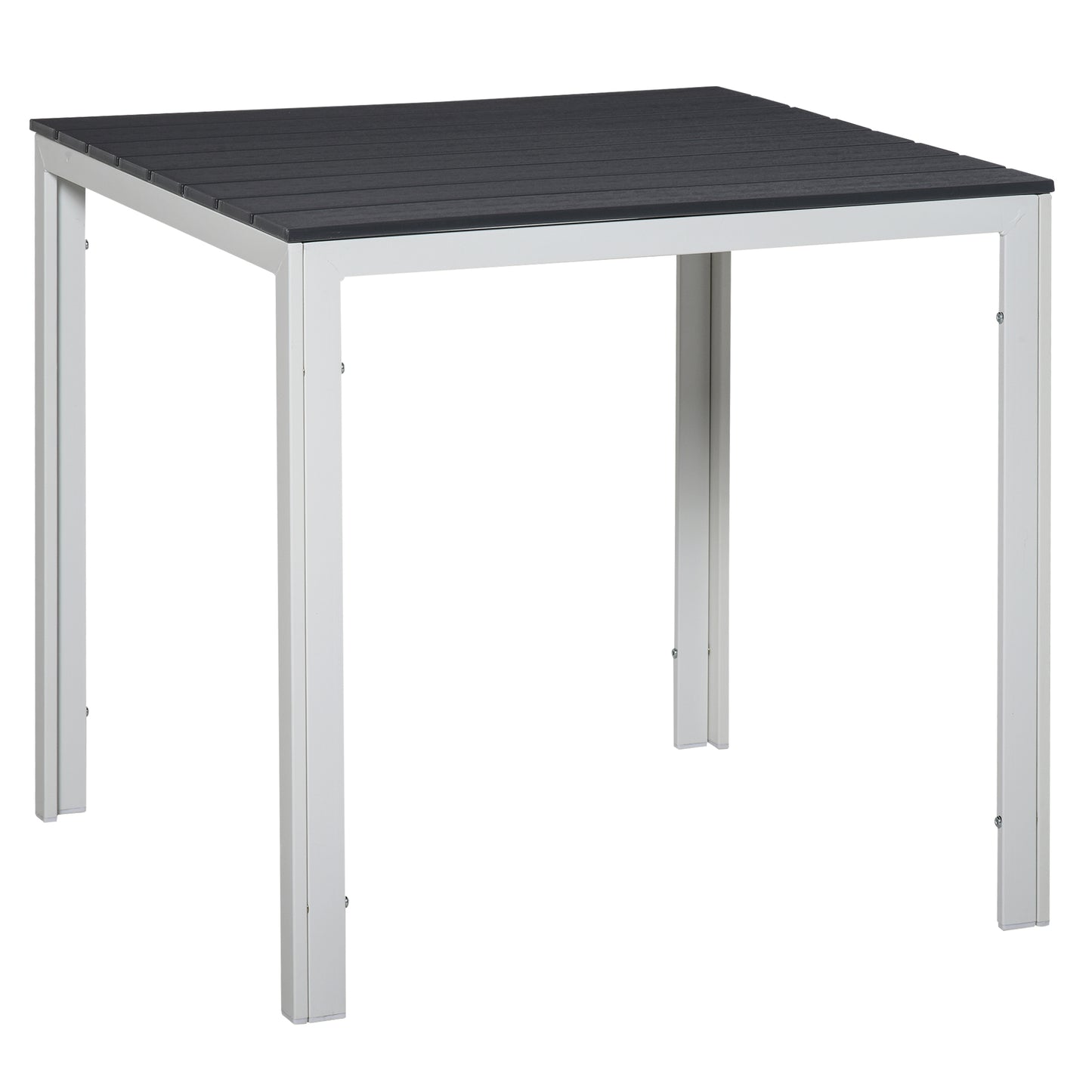 Outsunny Mesa De Jardín Cuadrada Marco Metal Para Exteriores Carga Máx. 50 Kg_3