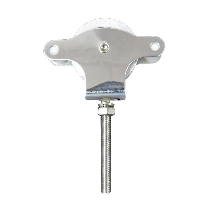 Polea Tendedero Wolfpack Inoxidable 60 Mm. / Roldana Metálica Con Tornilo_0