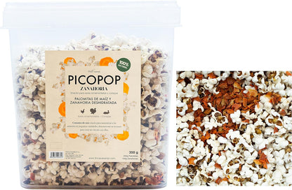 Palomitas de maíz para gallinas 100% natural a base de maíz y zanahoria, 350 G_0