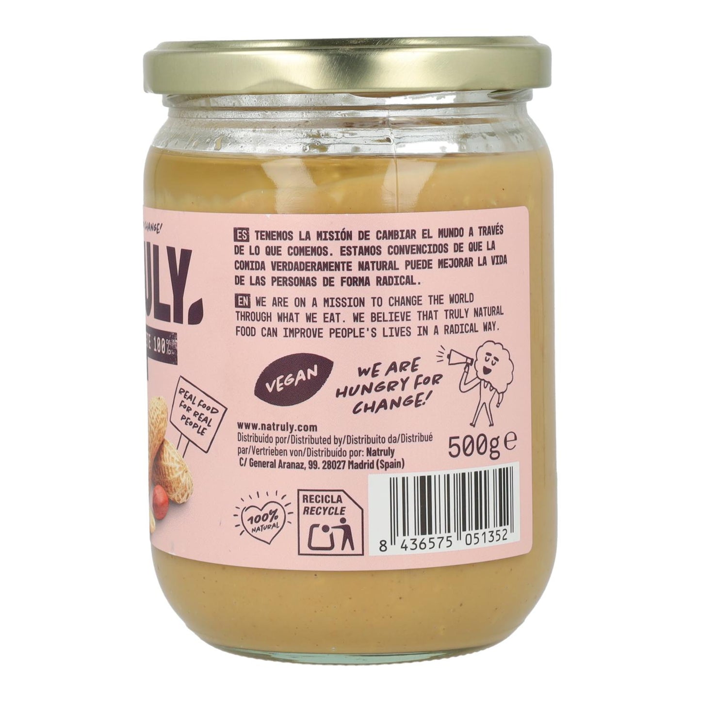 Manteiga de amendoim crocante natural 500 g
