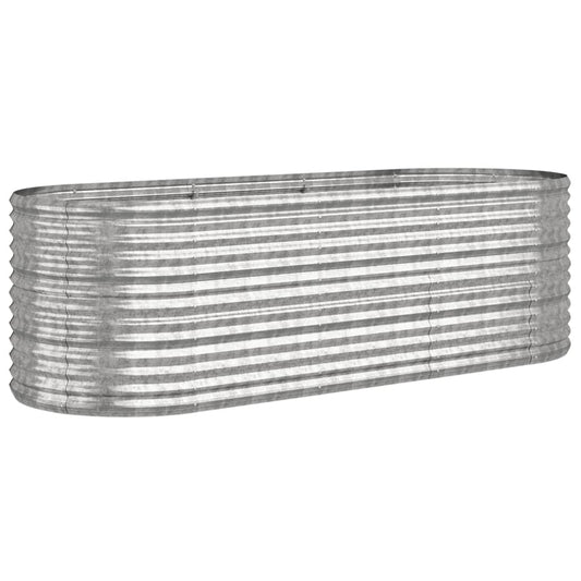 Jardinera De Acero Galvanizado Plateado 224x80x68 Cm_0