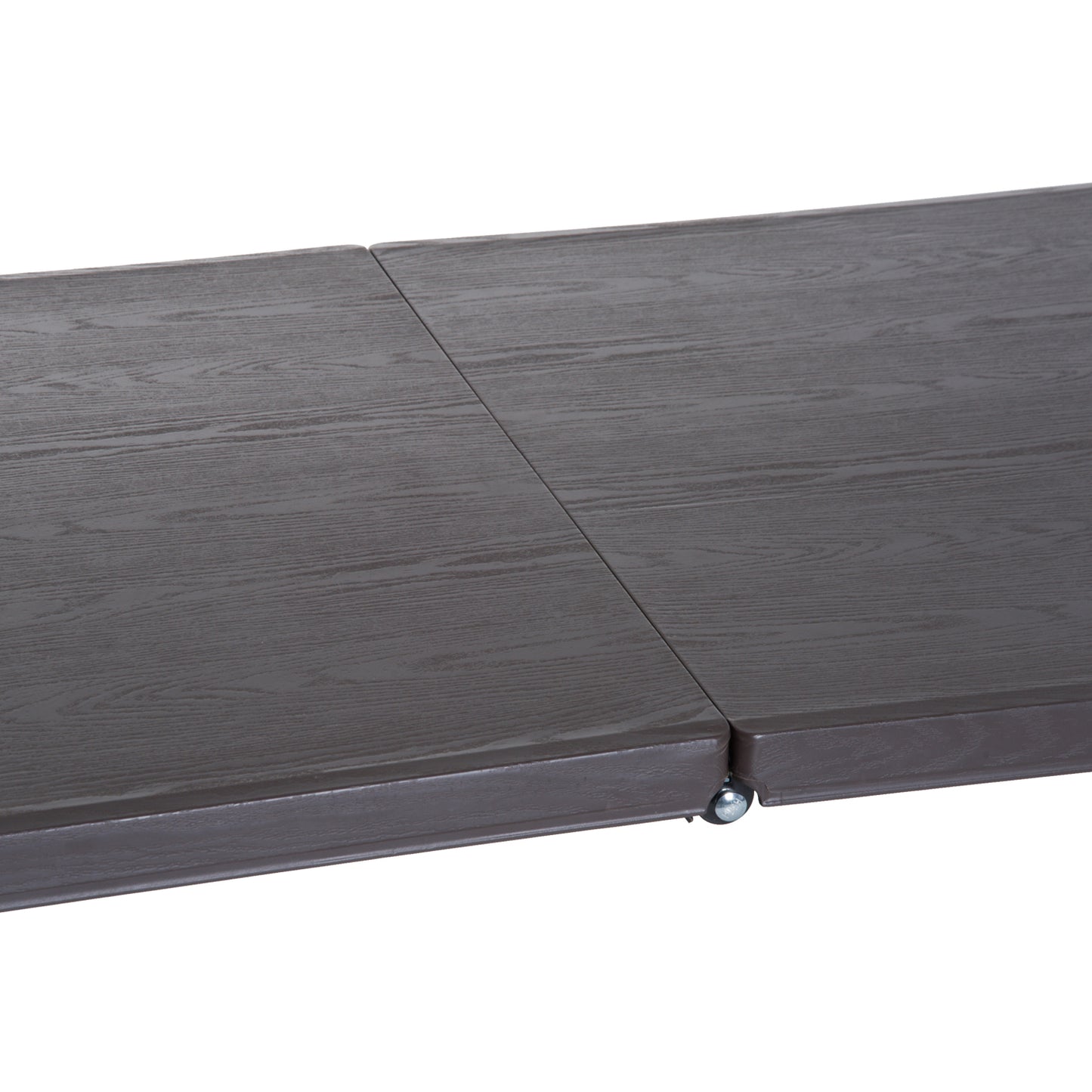 Outsunny Mesa Plegable Portátil Para Camping Mesa Auxiliar Multiusos Marrón 2_3