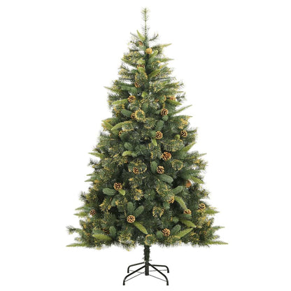 Vidaxl Árbol De Navidad Artificial Con Bisagras 300 Led Y Bolas 240 Cm_4