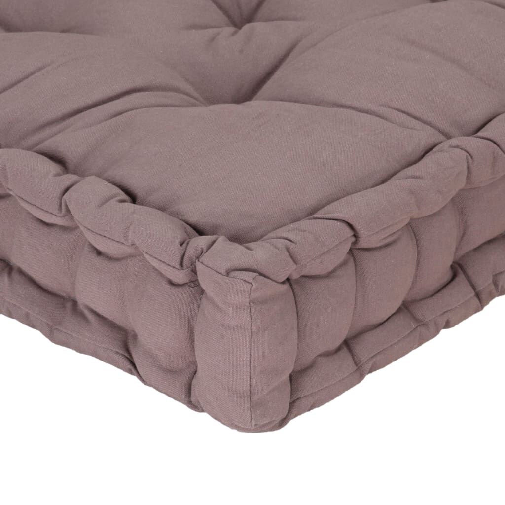 Vidaxl Cojín Para Palés Algodón Gris Taupe 120x40x7 Cm_4