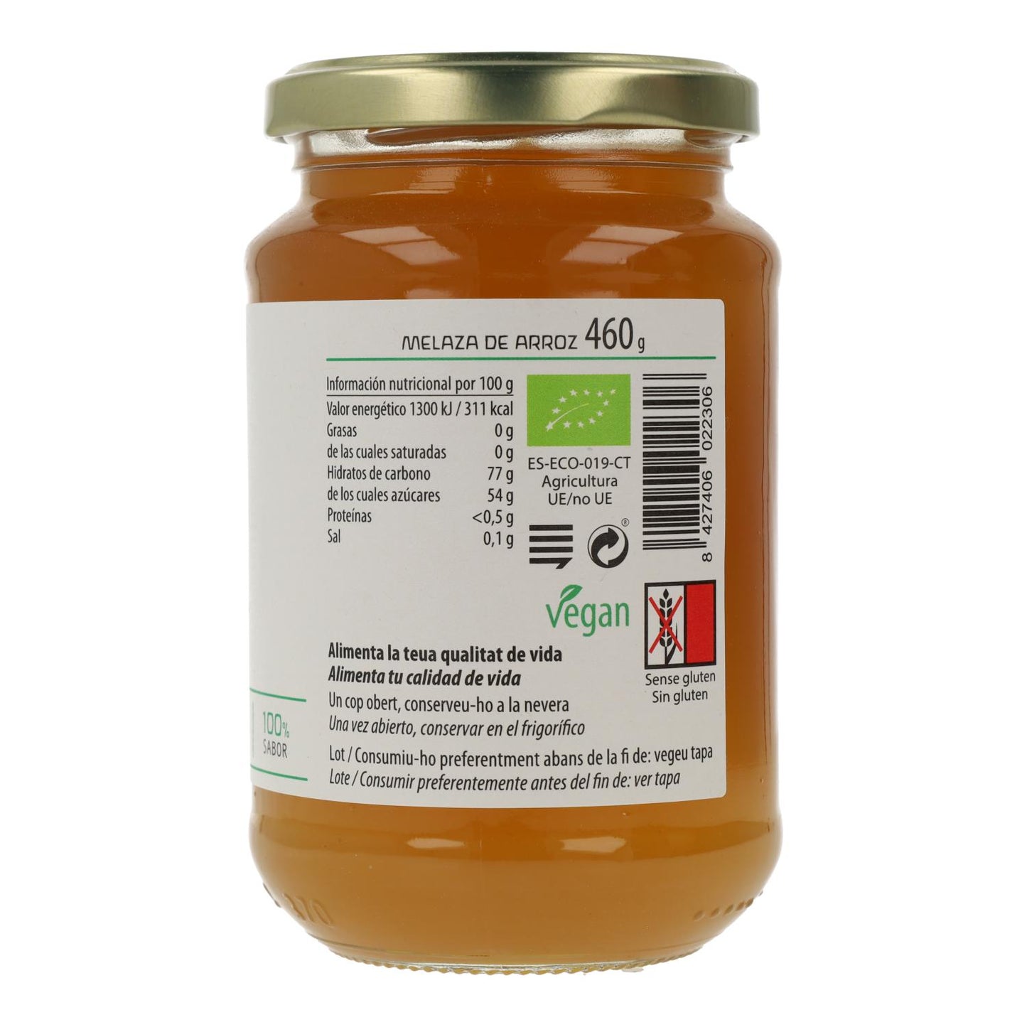 Melaço de arroz Cal Valls 450 g
